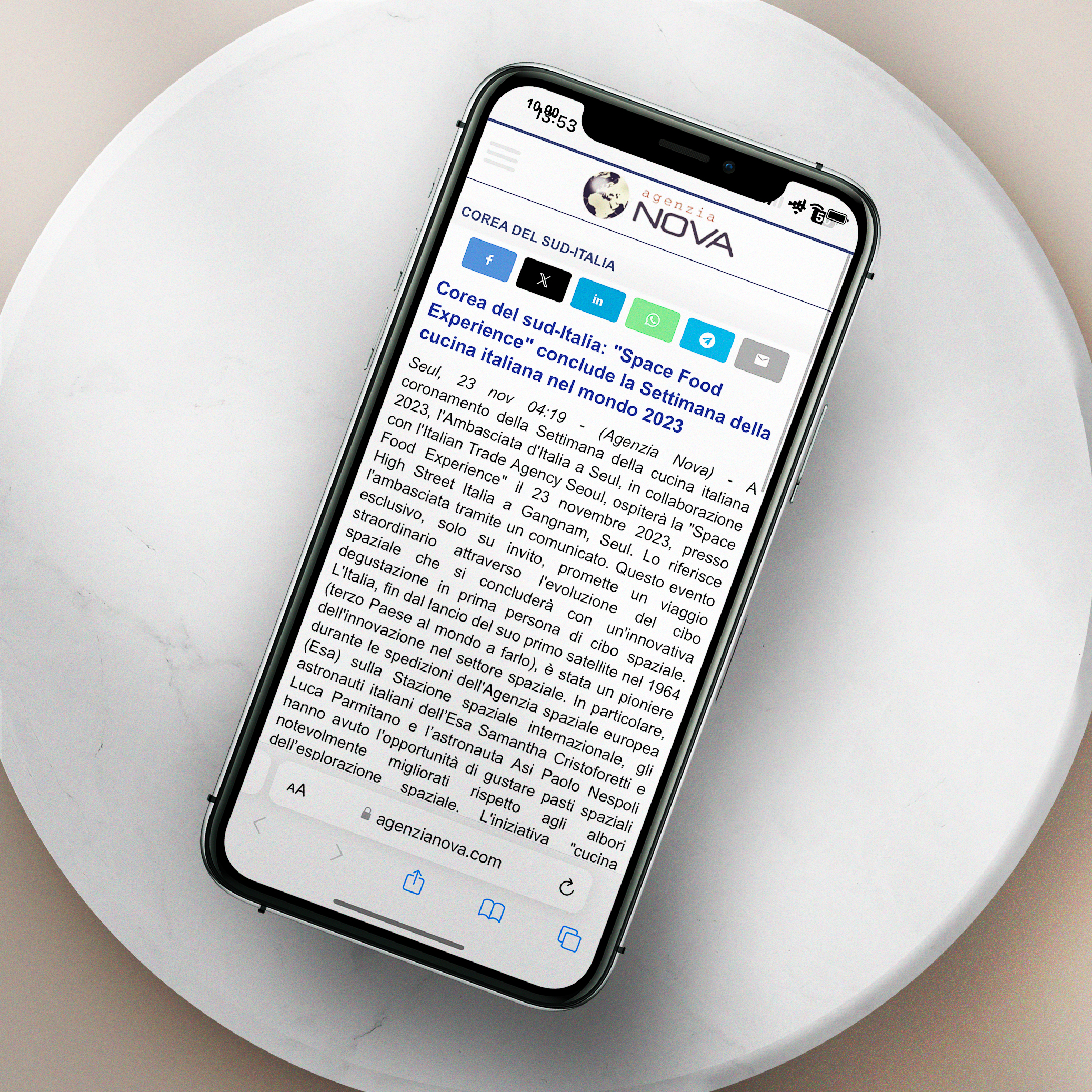 The Space Food Experience Tour on the Korea Times